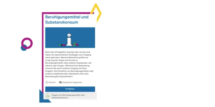 Screenshot Ängste und Beruhigungsmittel