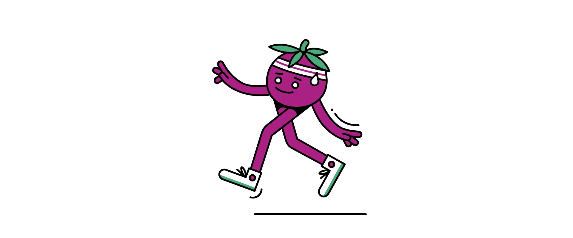 Illustratie over gezond beweeggedrag uit de jeugdmodule Gezond Leven.