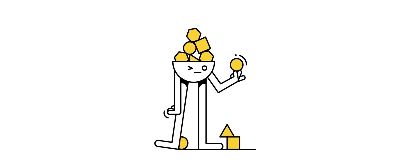 Illustratie uit de jeugdmodule over piekeren