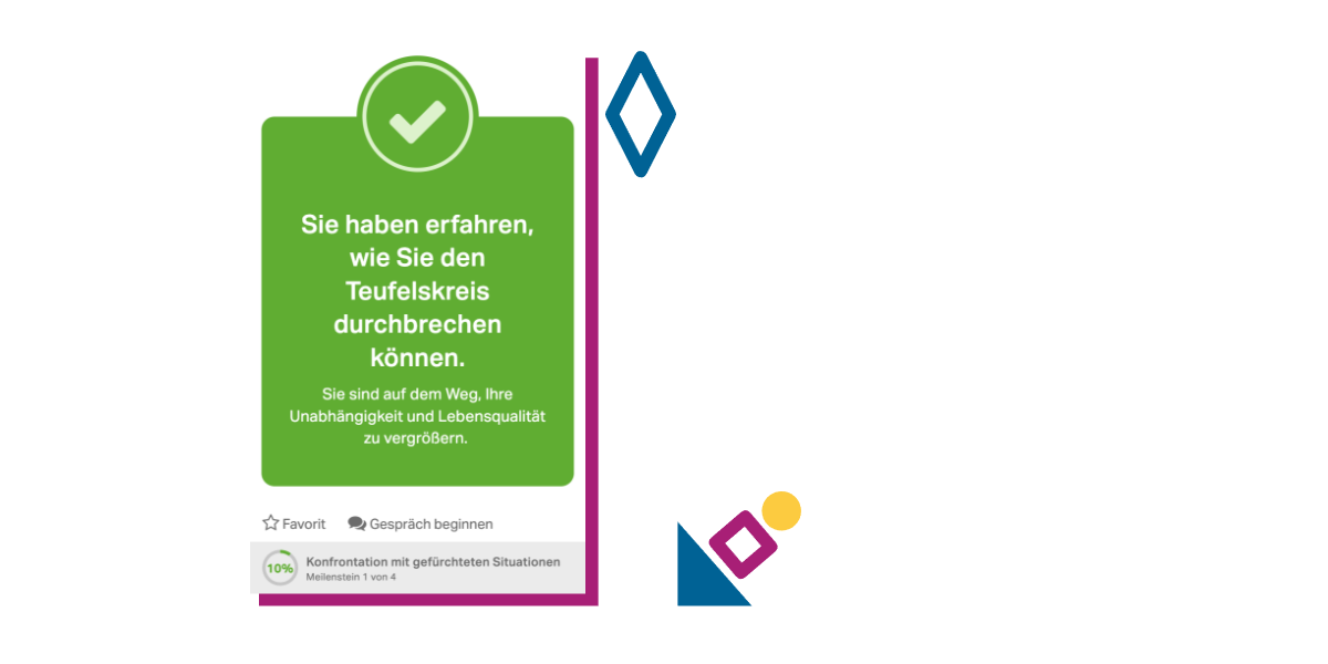 Screenshot Konfrontation mit gefürchteten Situationen