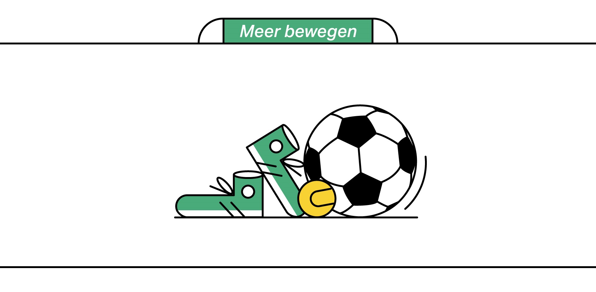 Illustratie uit de leefstijlmodule 'Meer bewegen'
