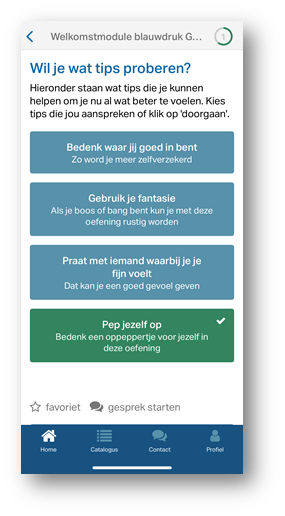 pagina met oefeningen uit de welkomstmodule