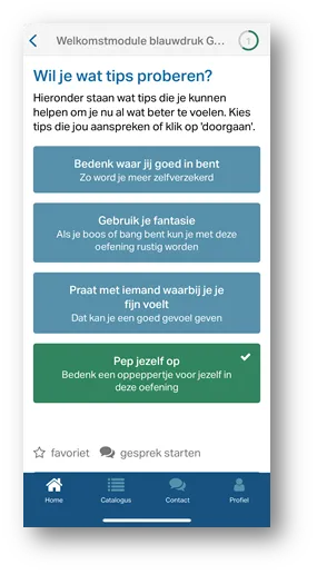 pagina met oefeningen uit de welkomstmodule