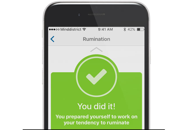 An example of a behavioural change technique