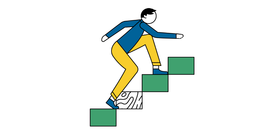 illustration of stepped care / network care