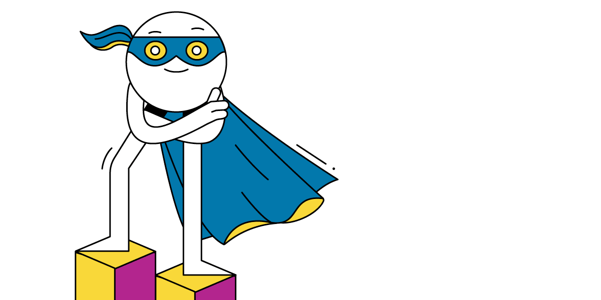 Een illustratie uit het e-heldenspel