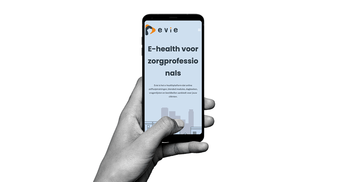 Screenshot van de inlogpagina voor professionals