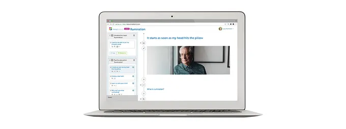 A screenshot of the Minddistrict CMS