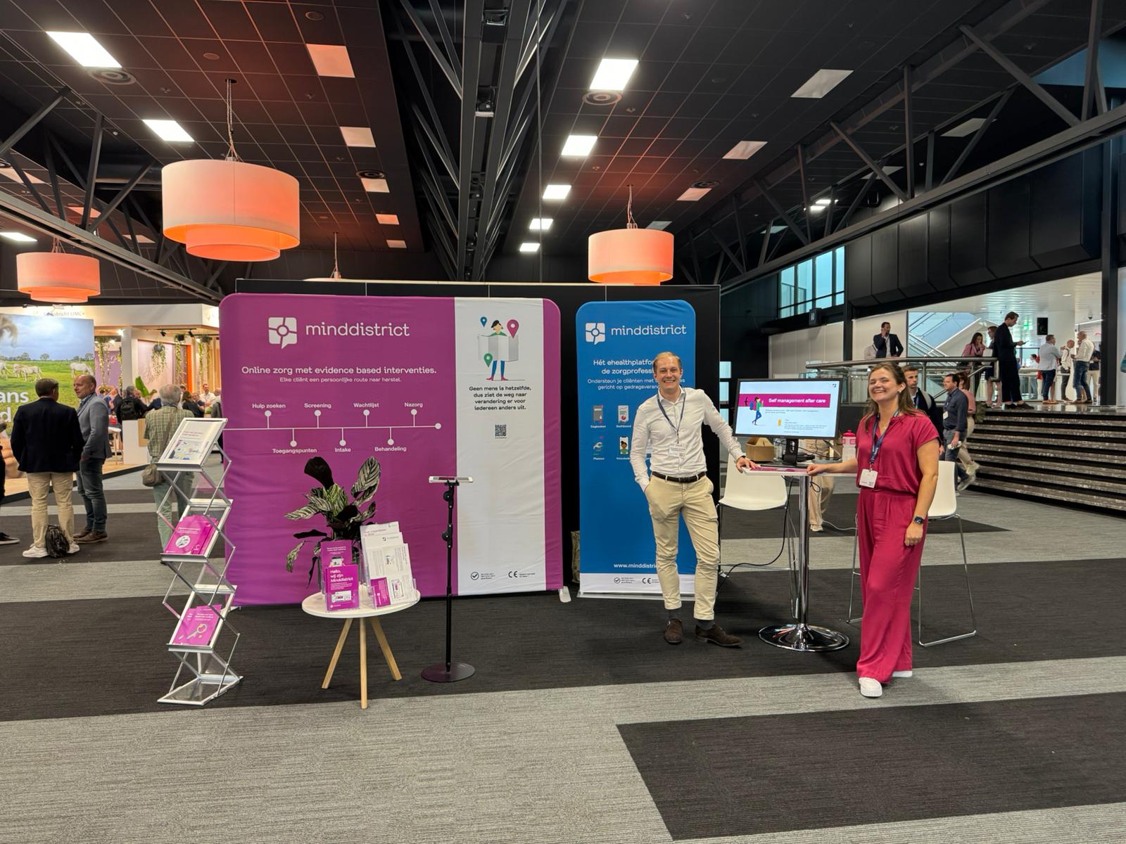 Minddistrict's booth at ICT&Health World Conference