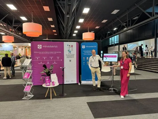 Minddistrict's booth at ICT&Health World Conference
