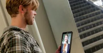 Videotelefonie und videogespräch