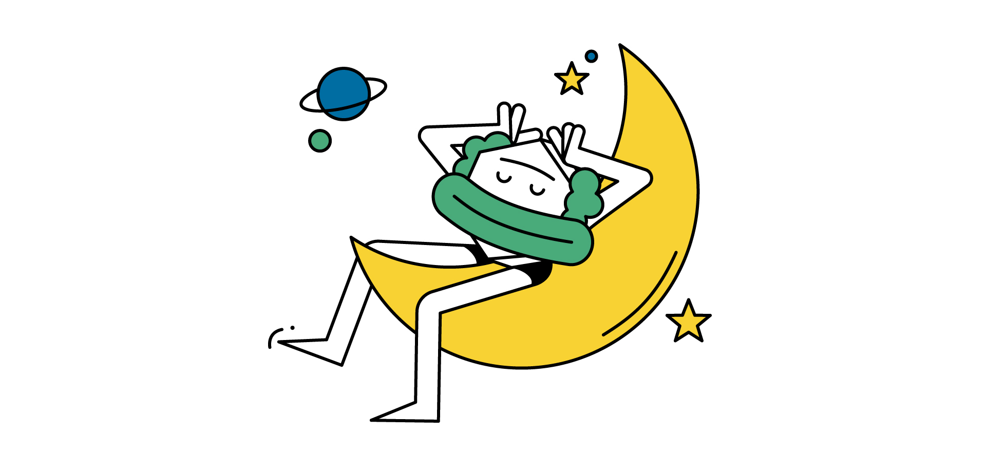 Illustration of someone sleeping
